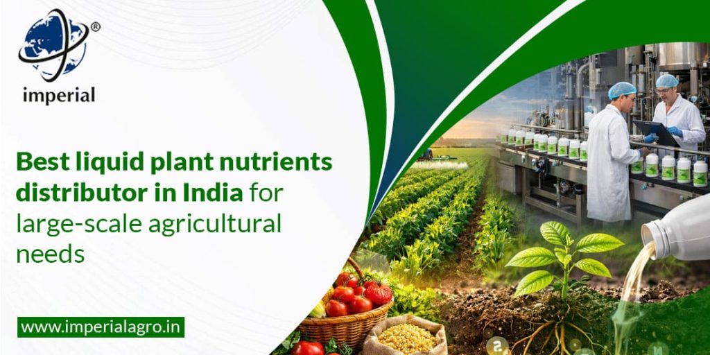 Best Liquid Plant Nutrients Distributor in India for Large-Scale Agricultural Needs