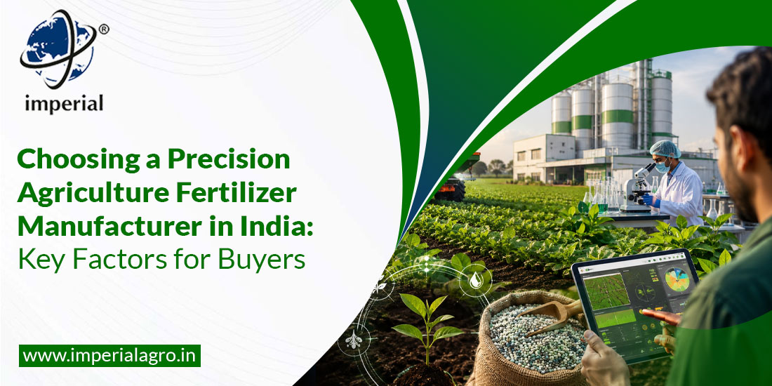Choosing a Precision Agriculture Fertilizer Manufacturer in India:  Key Factors for Buyers